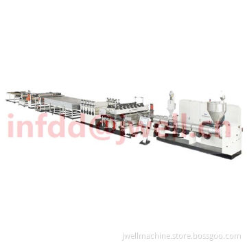 PC hollow sheet extrusion line